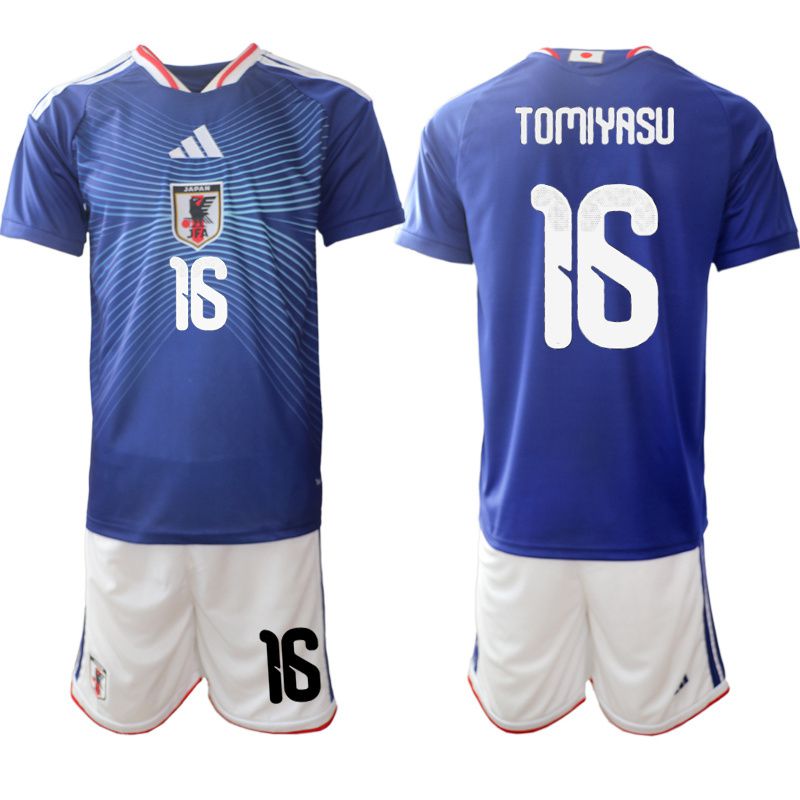 Men 2026 World Cup National Team Japan home blue #16 Soccer Jersey